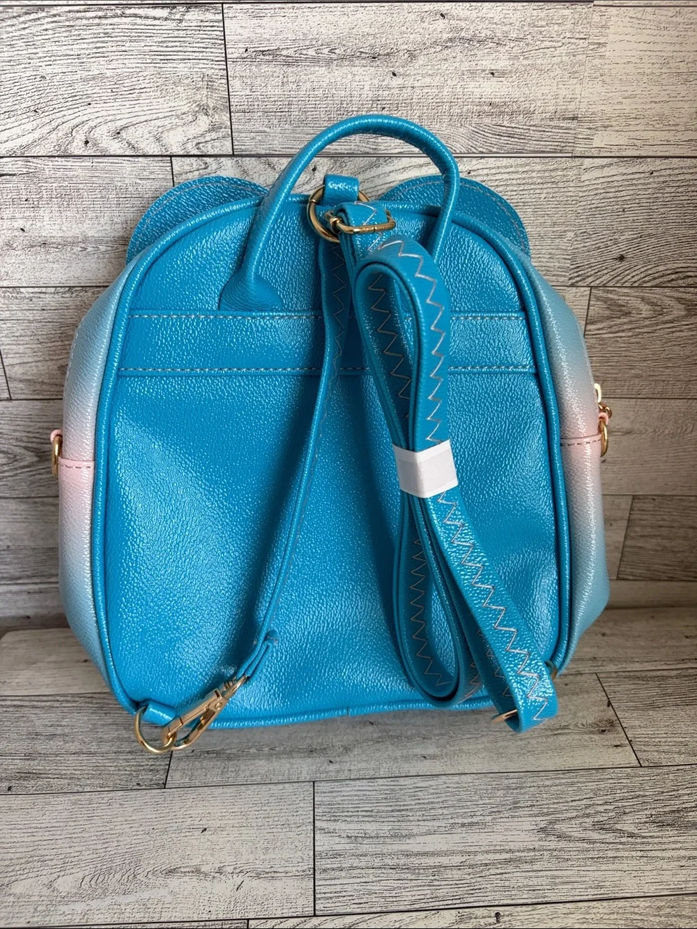 Cute Gradient Bow Ear Mini Backpack - Pink & Blue